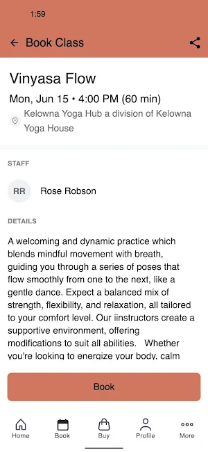 Kelowna Yoga Hub Screenshot 2