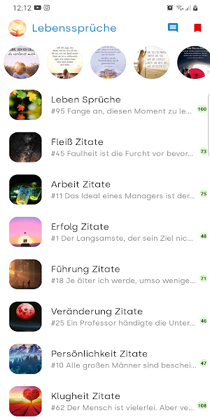 Schöne Sprüche über das Leben Screenshot 0