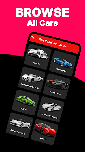 Car Engine Sounds & Gas Pedal Screenshot 0