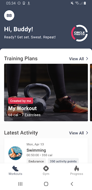 CIRCLE Fitness Screenshot 0
