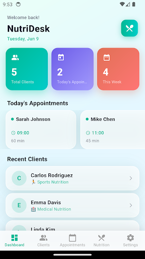 NutriDesk Screenshot 0