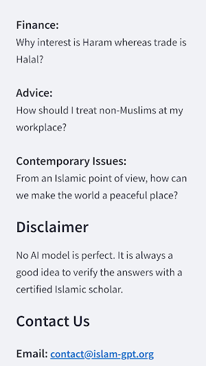 IslamGPT Screenshot 2