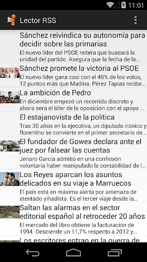 Lector RSS Screenshot 0
