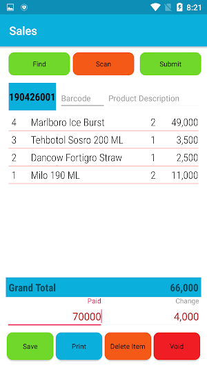 Salesoft Point Of Sales (POS) Screenshot 2