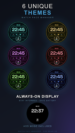 Cyber Glow Watch Face Screenshot 1