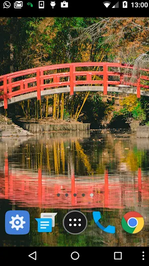 autumn garden wallpaper Screenshot 0