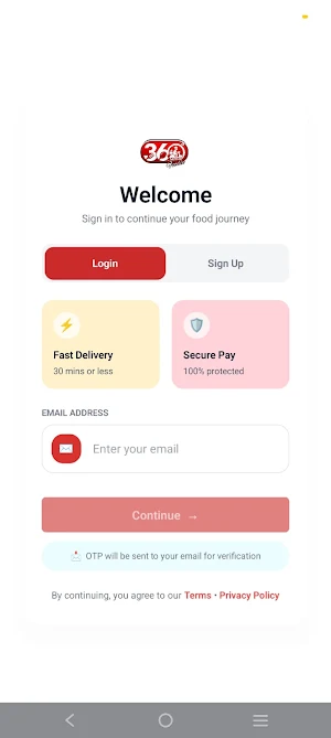 360 Degree Foodie Screenshot 1