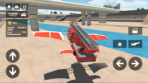 Fire Truck Flying Car Screenshot 2