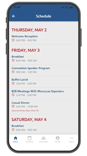 AFI Convention App Screenshot 1