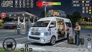 City Van Driving Sim Bus Game Screenshot 0