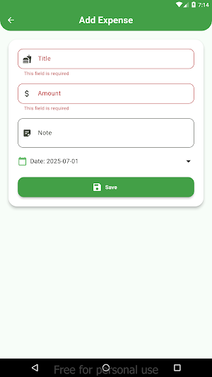 Meal Expense Diary screenshot 5