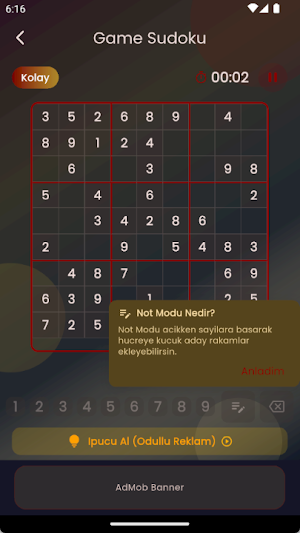 Sudoku Oyunu Screenshot 2