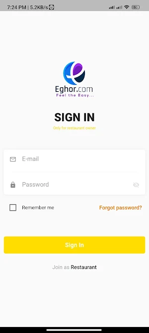 Eghor Food Partner Screenshot 0