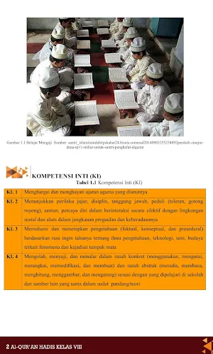 Al-Qur'an Hadis MTs VIII 2020 Screenshot 2