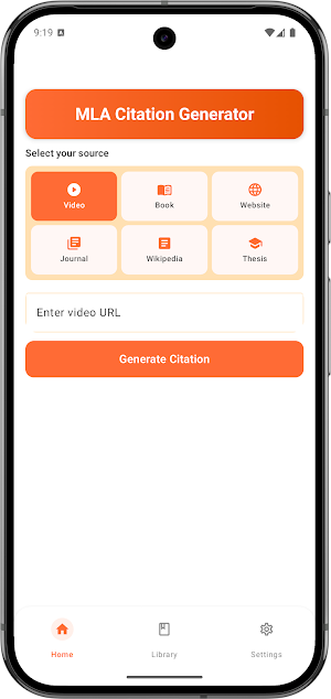 MLA Citation Generator Screenshot 0