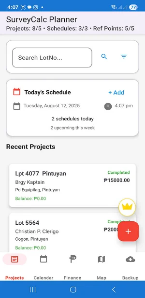 SurveyCalc Planner Screenshot 0