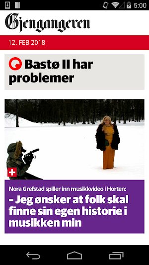 Gjengangeren.no Screenshot 0