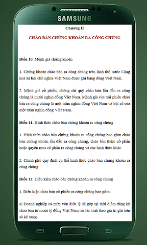 Luat Chung Khoan Screenshot 1