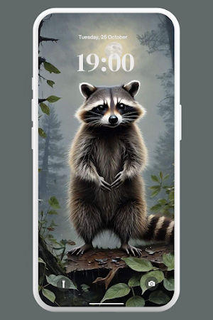 Kawaii Racoon Wallpaper 4K Screenshot 0