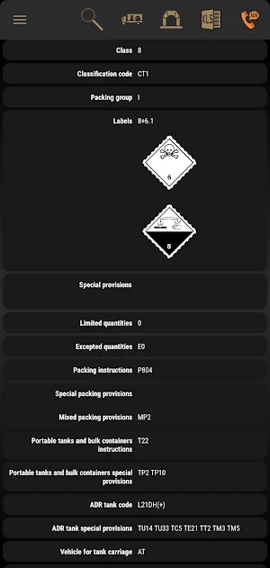ADR Tool 2025 Dangerous Goods Screenshot 2
