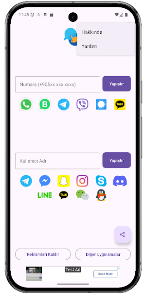 All Chat Instant - One Click Screenshot 1