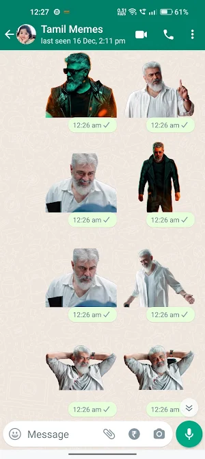 Ajith Thunivu Stickers Screenshot 2