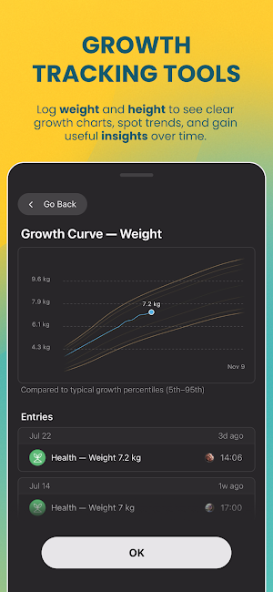 Nurtura: Baby Growth Tracker Screenshot 3