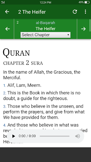 Quran In English Audio Screenshot 1