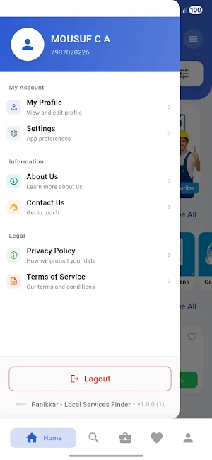Panikkaar - Nearby Workers Screenshot 3