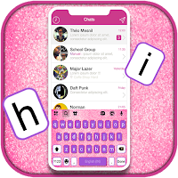 Pink Girly SMS Keyboard Backgr