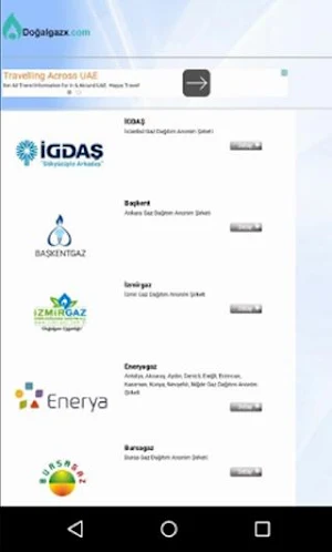 Doğalgaz Kesinti Sorgulama Screenshot 2