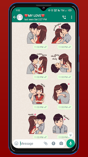 WASticker: Love Romantic Screenshot 2