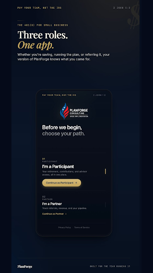 Planforge 401k Screenshot 1