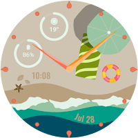 Tropical Beach Watch Face