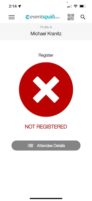 Eventsquid QR Scan App Screenshot 0