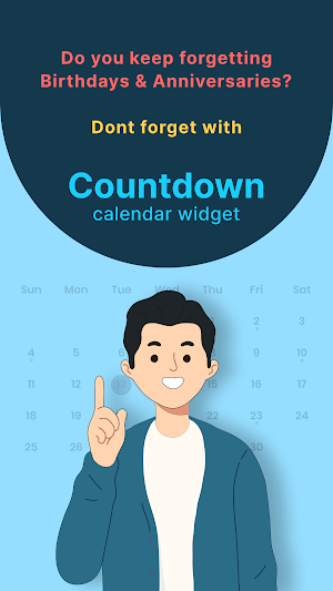 Countdown calendar widget Screenshot 0