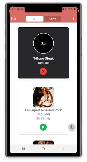 Multi Kitchen Timers & Recipes Screenshot 1