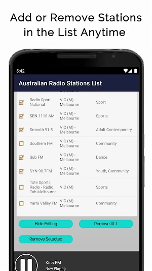 Australian Radio Station List Screenshot 3