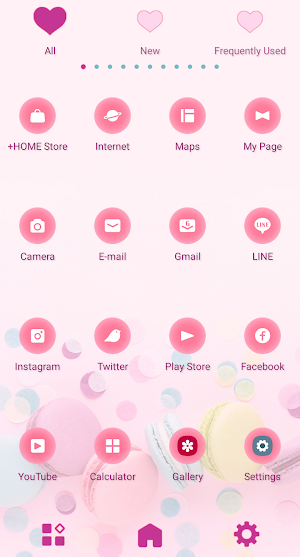 Colorful Macarons Theme +HOME Screenshot 2