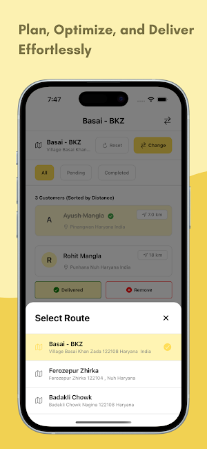 Delivery Planner : Ezy Route Screenshot 2