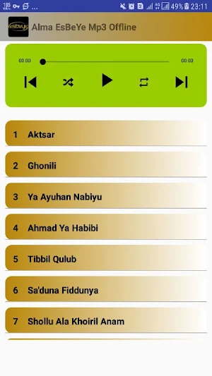 Alma EsBeYe Mp3 offline Screenshot 2
