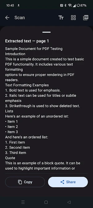 PDF Document Scanner Screenshot 2