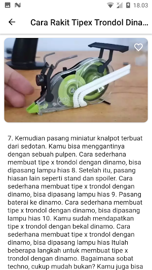 Cara Rakit Tipex Trondol Dinam Screenshot 1
