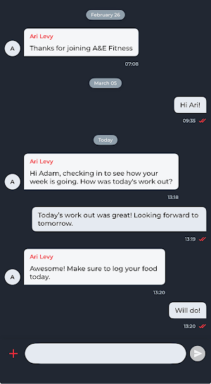 A&E Fitness Screenshot 2