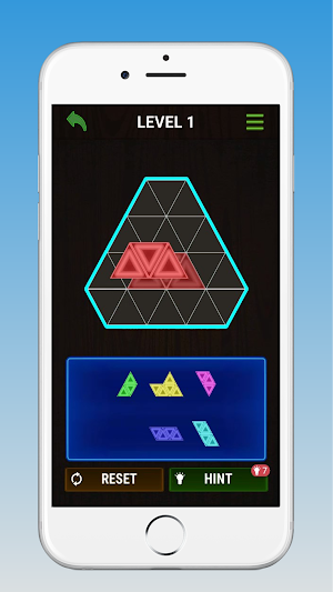 Glow Block Puzzle! Block Triangle Puzzle Tangram Screenshot 0
