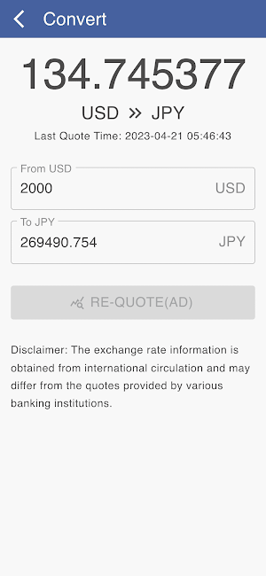 USD to JPY Screenshot 2