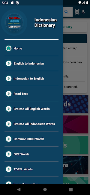 English Indonesian Dictionary Screenshot 2