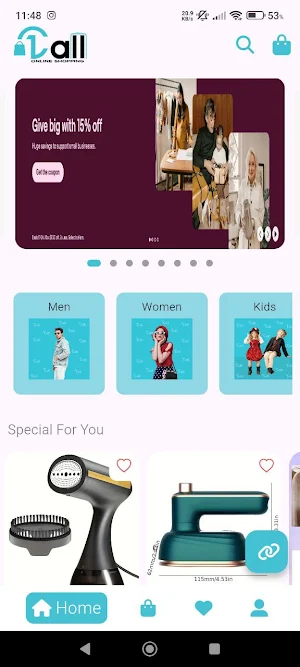 1Call Shopping Screenshot 2