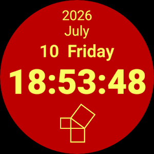 FunnyDigital Wear OS watchface Screenshot 0