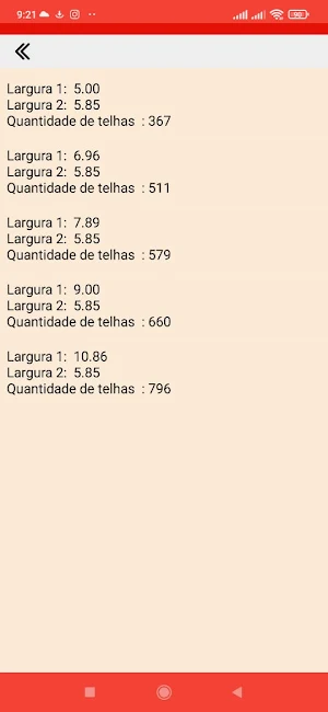 Calculadora de Telhado Screenshot 3